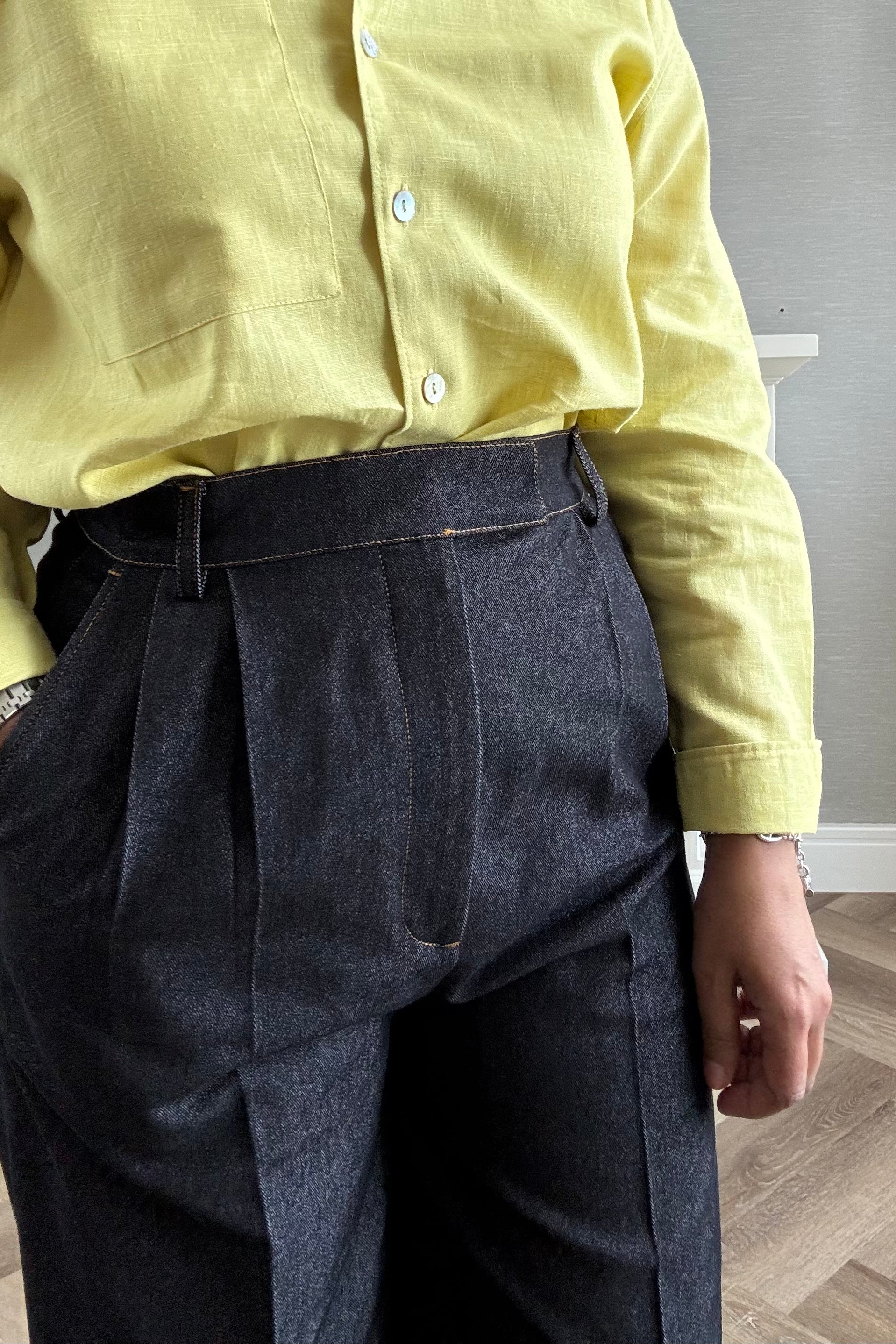 Denim Pants - Black