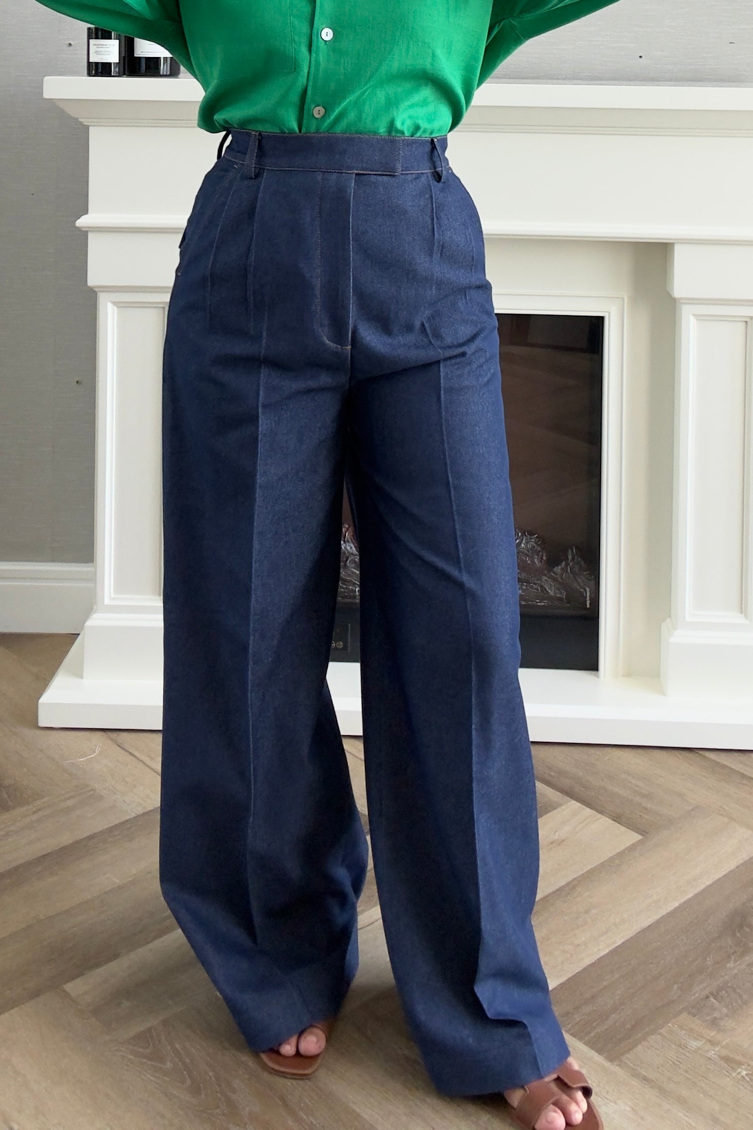 Denim Pants - Navy Blue