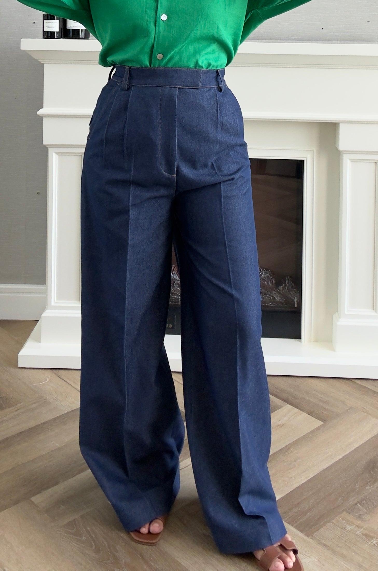 Denim Pants - Navy Blue