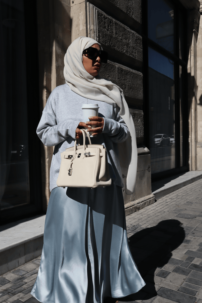 Knit Sweater - Baby Blue