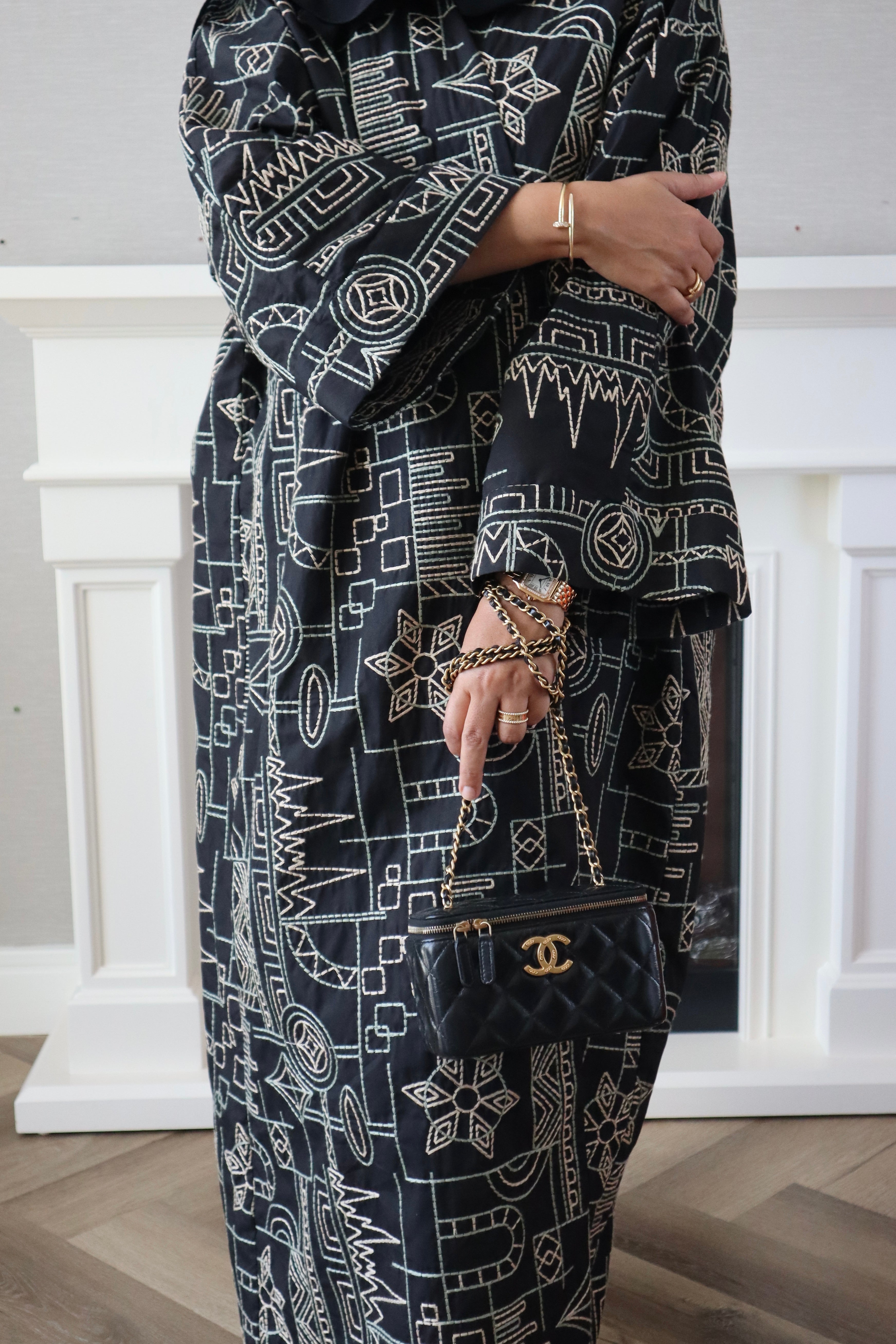 Customized Riyadh Abaya - Black