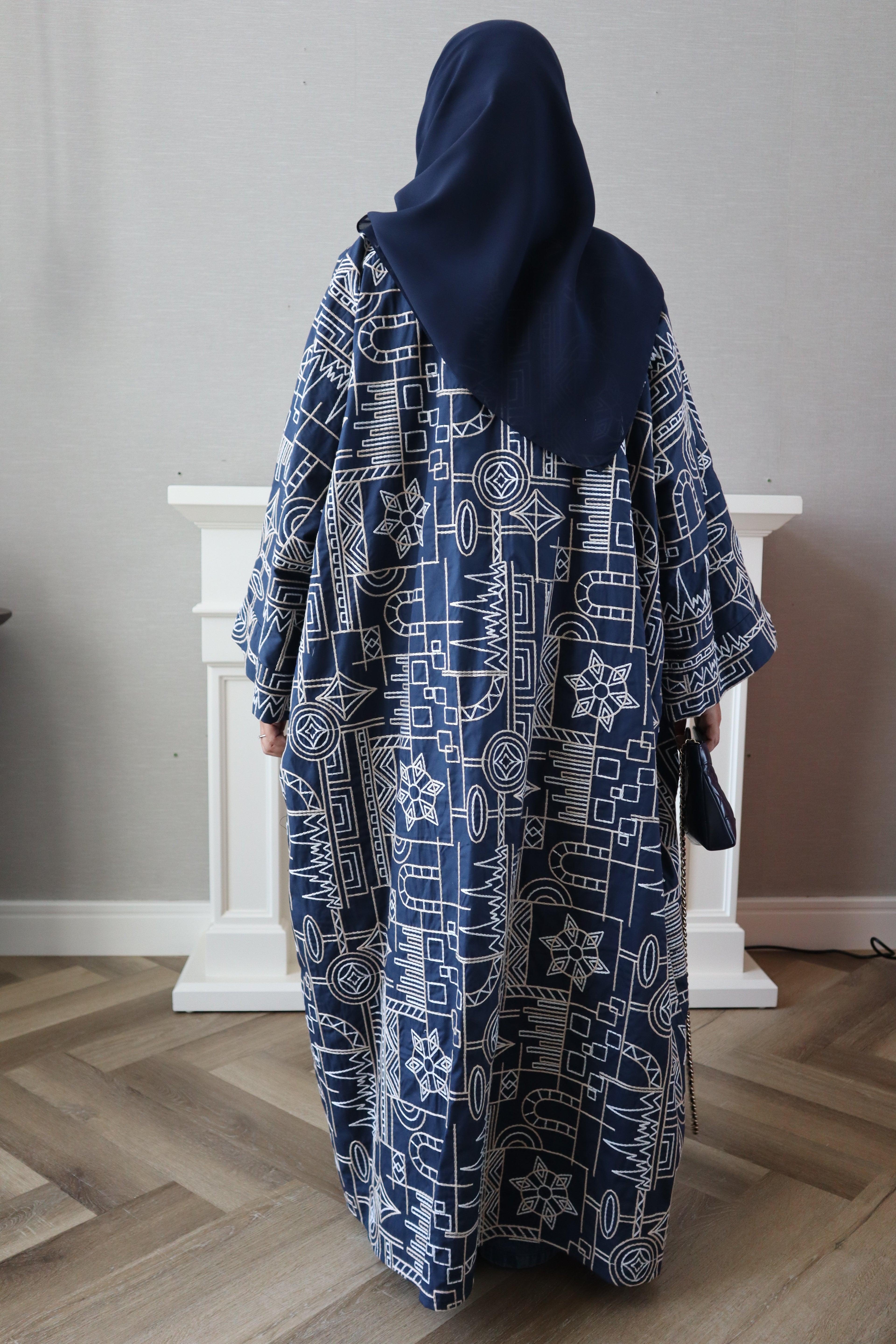 Customized Riyadh Abaya - Blue