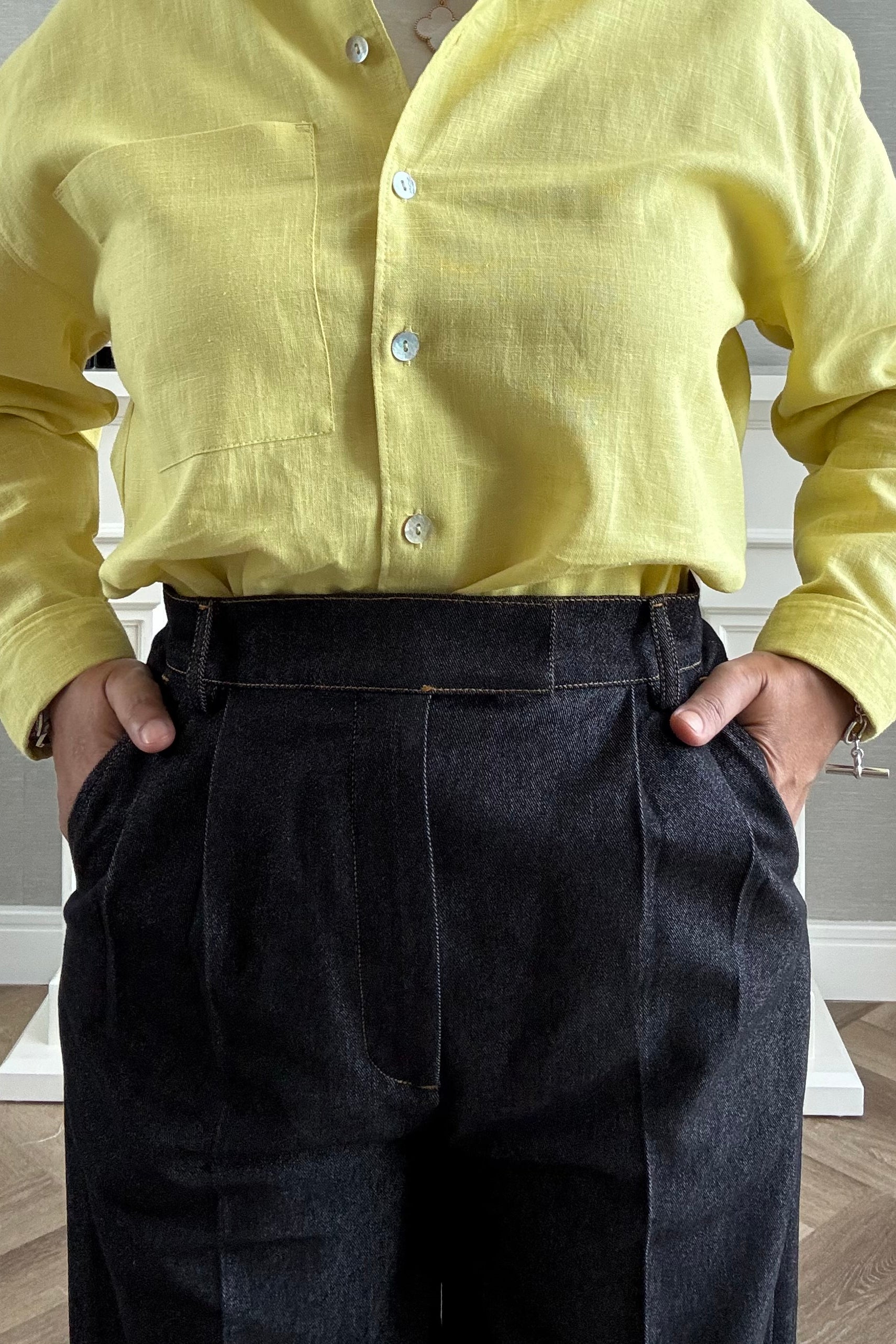 Denim Pants - Black