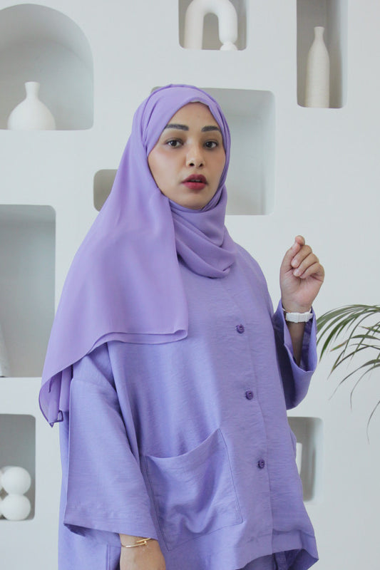 Chiffon Scarf - Purple