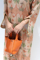 L27 Brown Embroidery Jalabiya