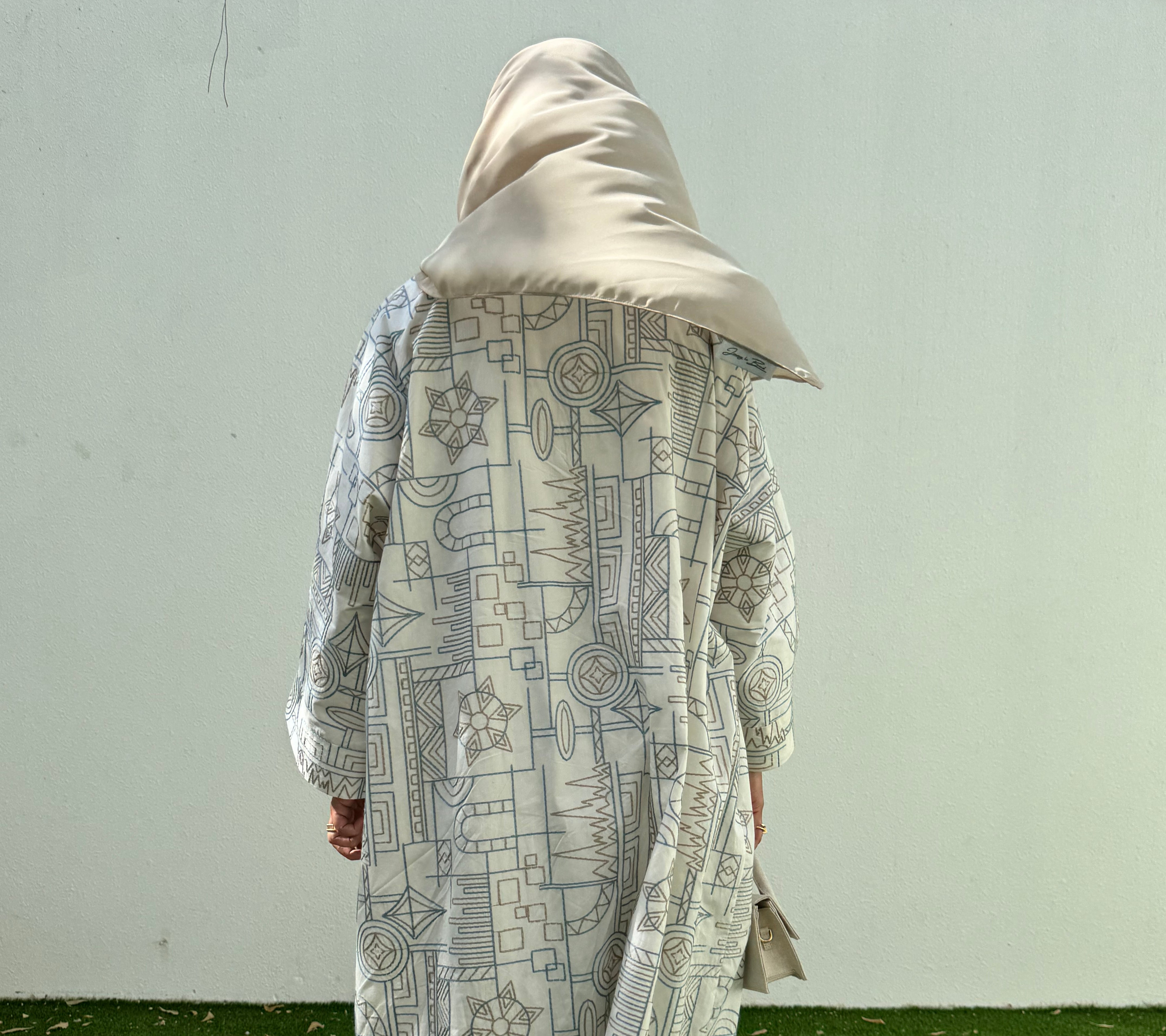 Customized Riyadh Abaya - Ivory