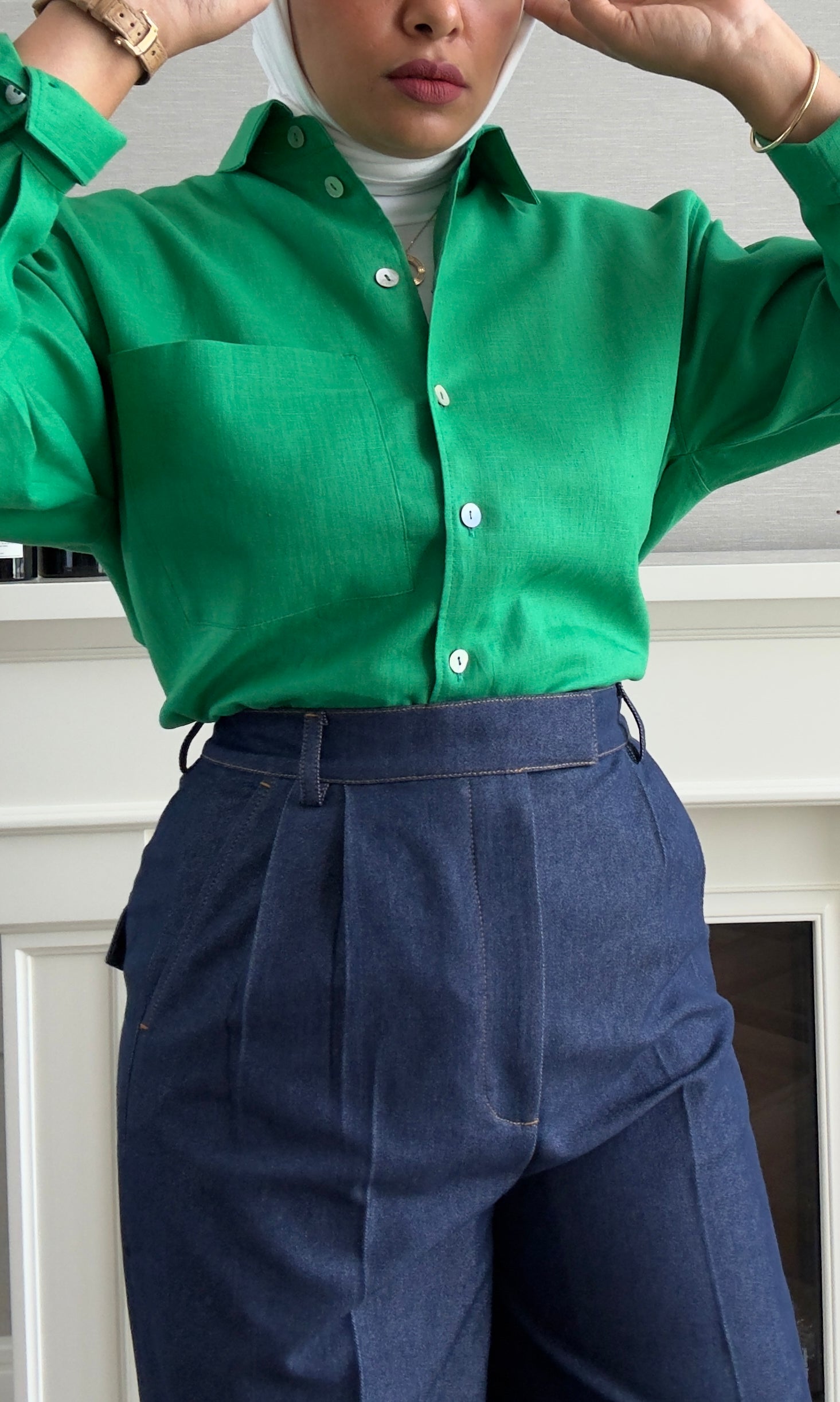 Denim Pants - Navy Blue