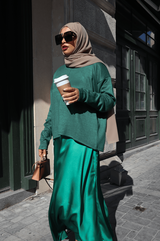 Knit Sweater - Royal Green