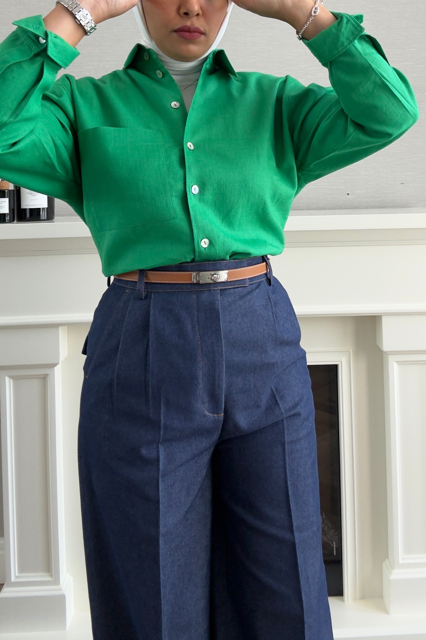 Denim Pants - Navy Blue