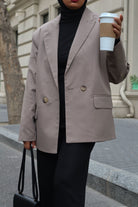 Oversized Blazer - Etoupe