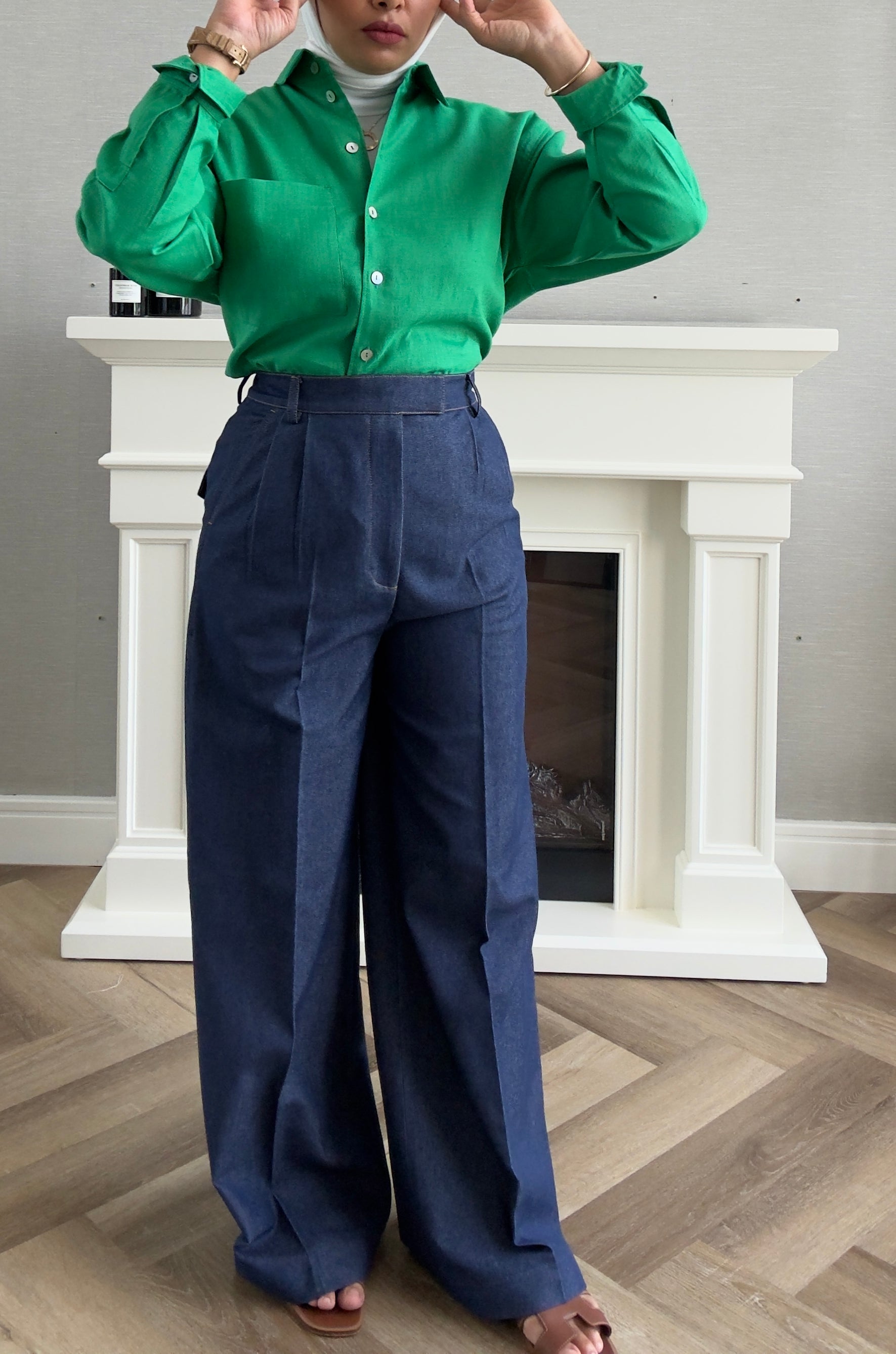 Denim Pants - Navy Blue