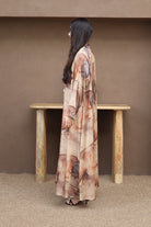 Hessa Abaya With Scarf - Brown
