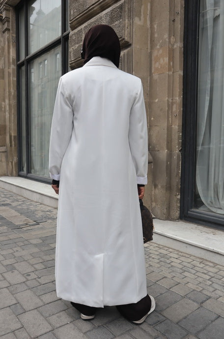 Maxi Blazer - White