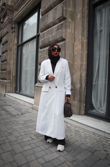 Maxi Blazer - White