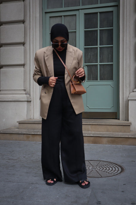 Oversized Blazer - Brown