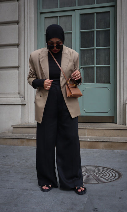 Oversized Blazer - Brown