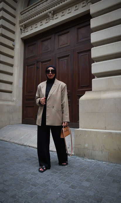 Oversized Blazer - Brown