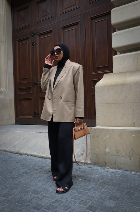 Oversized Blazer - Brown