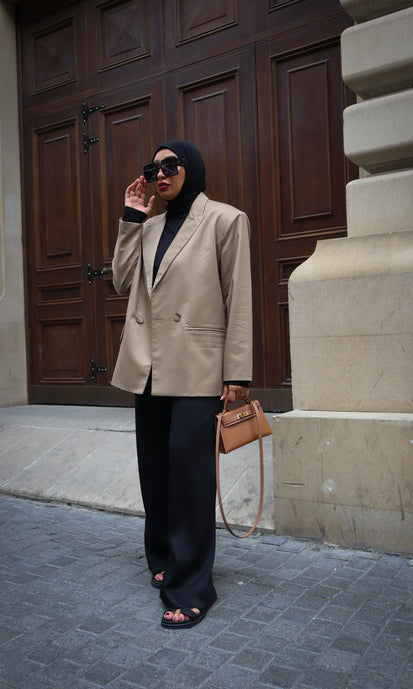 Oversized Blazer - Brown