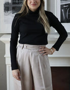 Long Sleeves Basic Top - Black