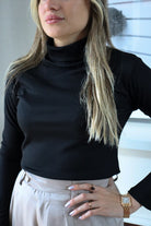 Long Sleeves Basic Top - Black