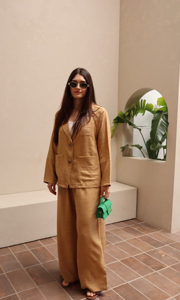 Resort Suit - Dark Beige