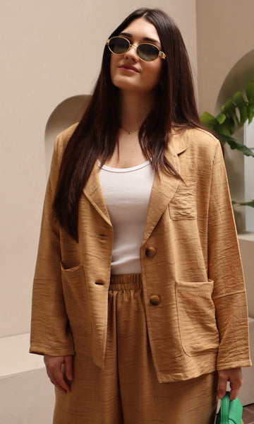 Resort Suit - Dark Beige