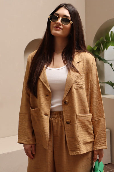 Resort Suit - Dark Beige