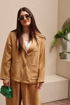 Resort Suit - Dark Beige
