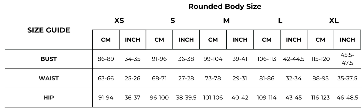 English Size Guide