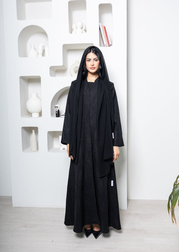 Abaya 108 (Black 3)Ready