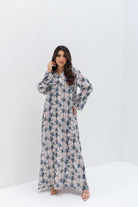 Ready - L110 Palm Beige Pleats Jalabiya