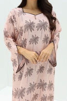 Ready - L82 Pink Brown Palm Jalabiya