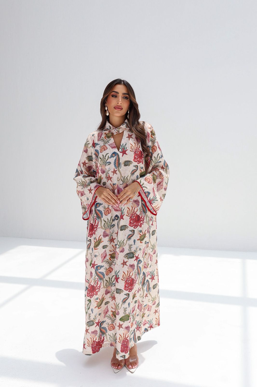 L160 Seashell Embroidered 2 Jalabiya