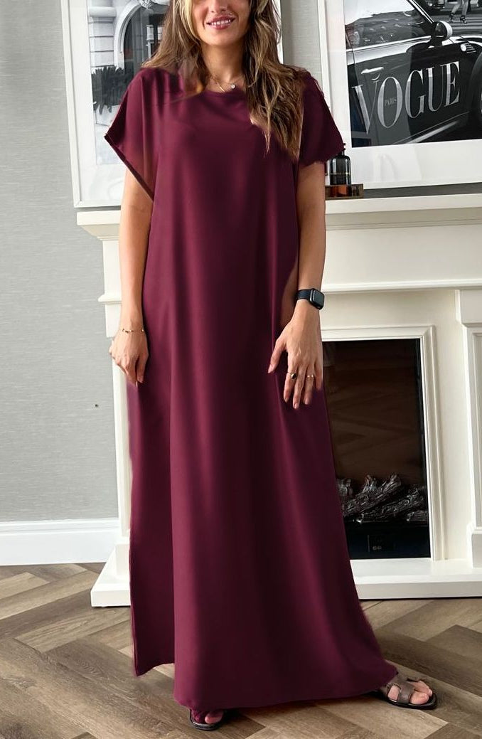 Dress Under Abaya - Maroon
