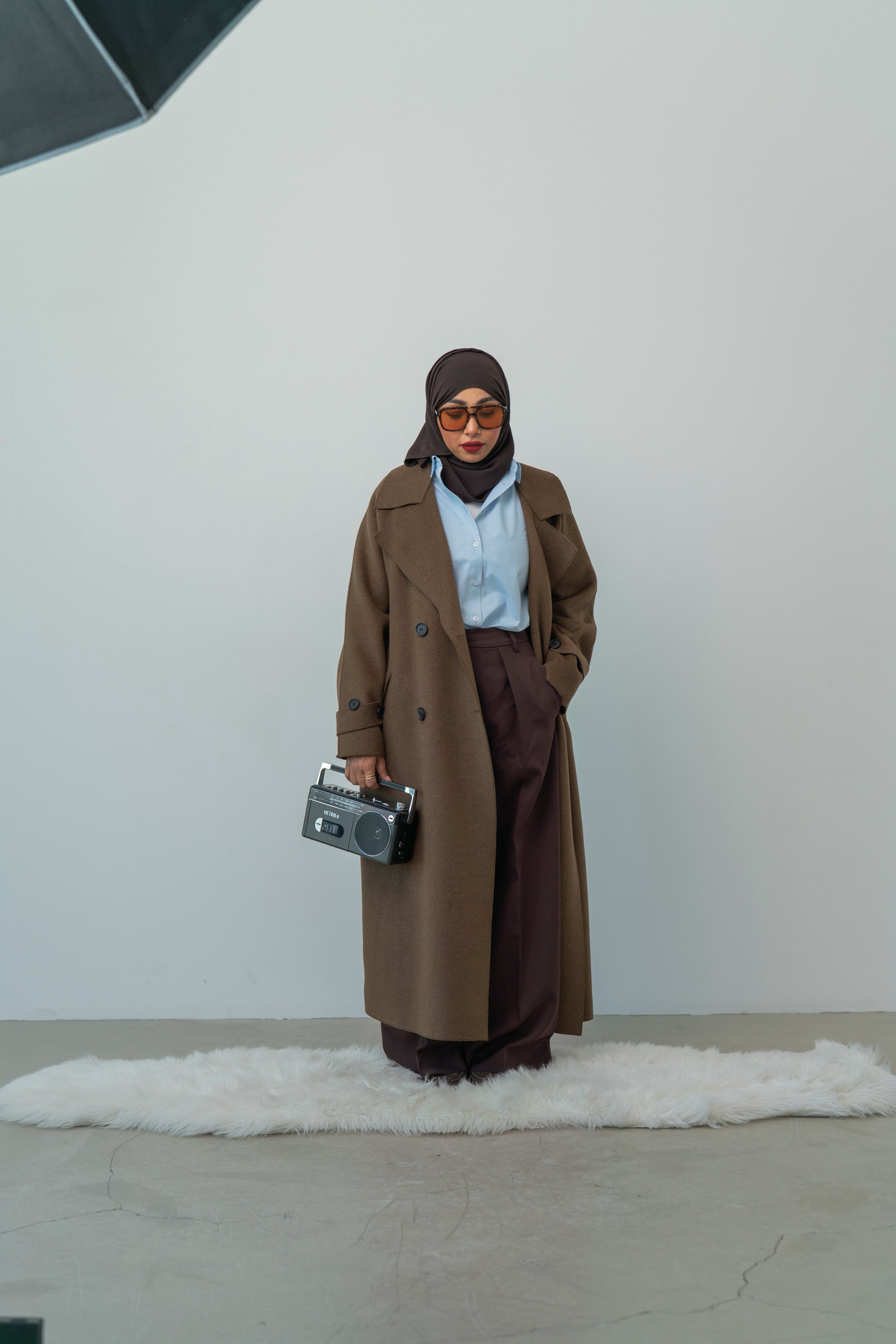 Luxury Maxi Coat - Mocha Brown