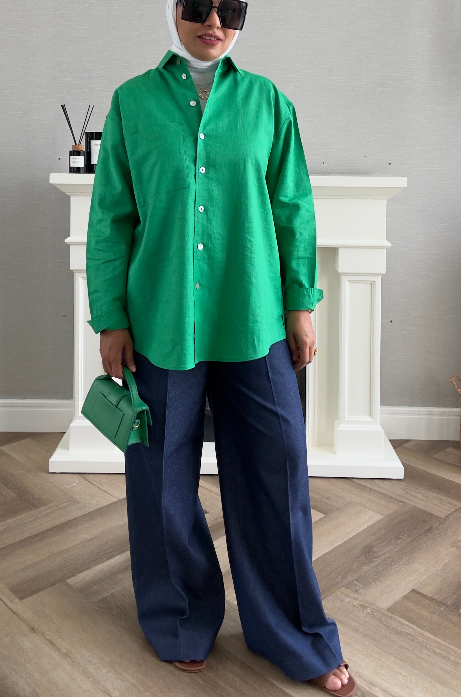 Linen Shirt - Green