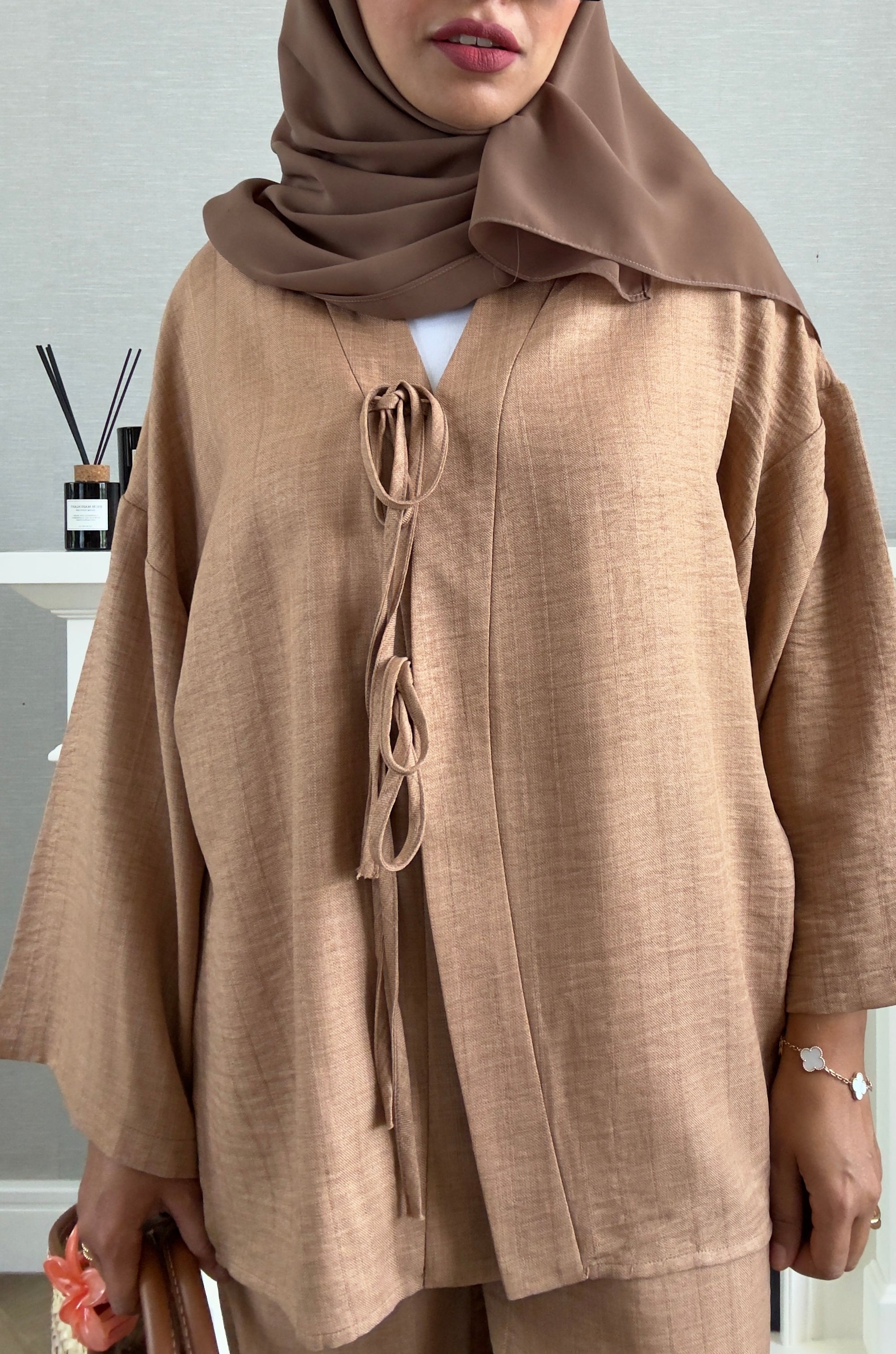 Bow Suit - Brown