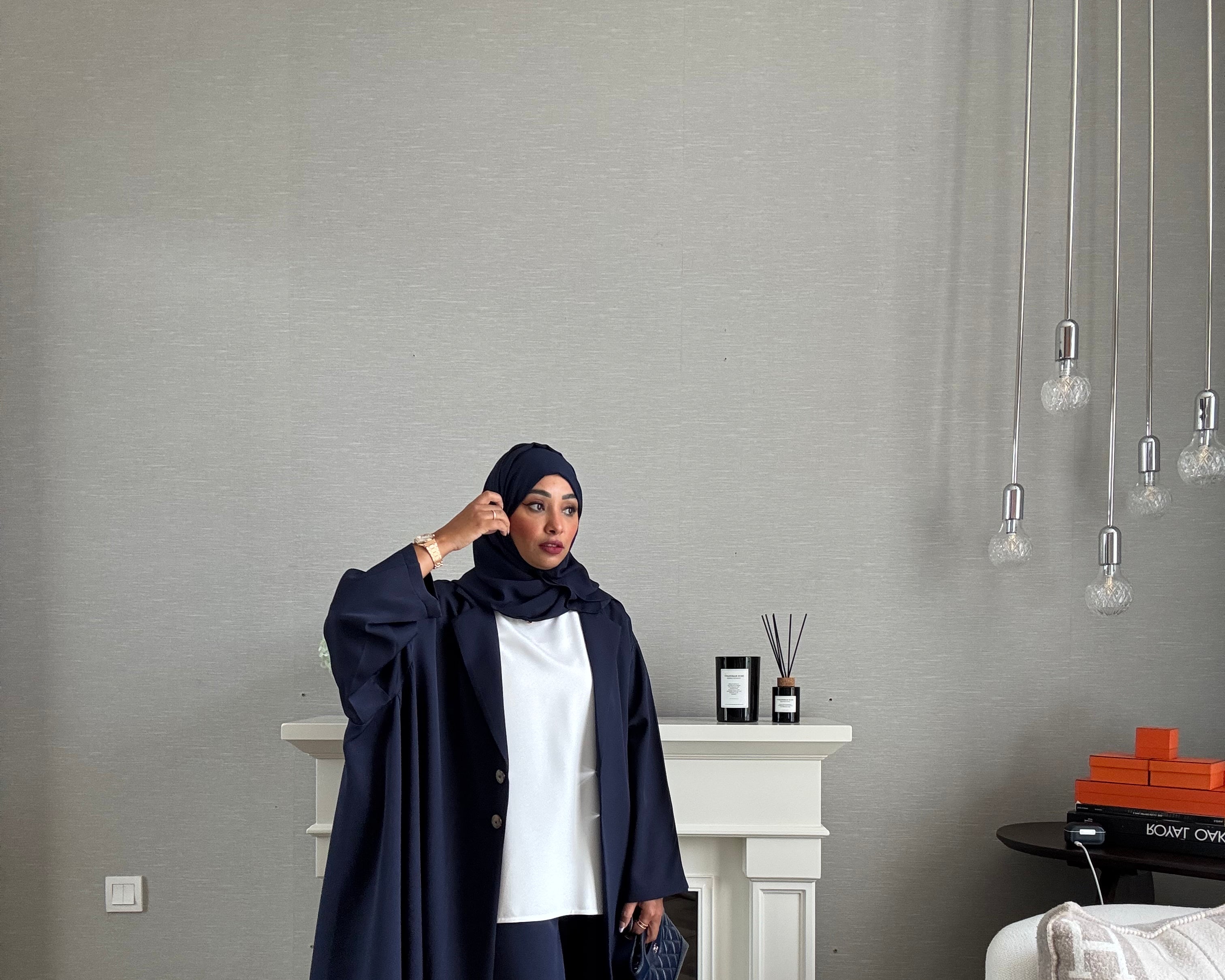 Desert Waves Suit - 2 PCS - Navy Blue