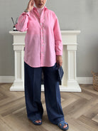 Linen Shirt - Pink