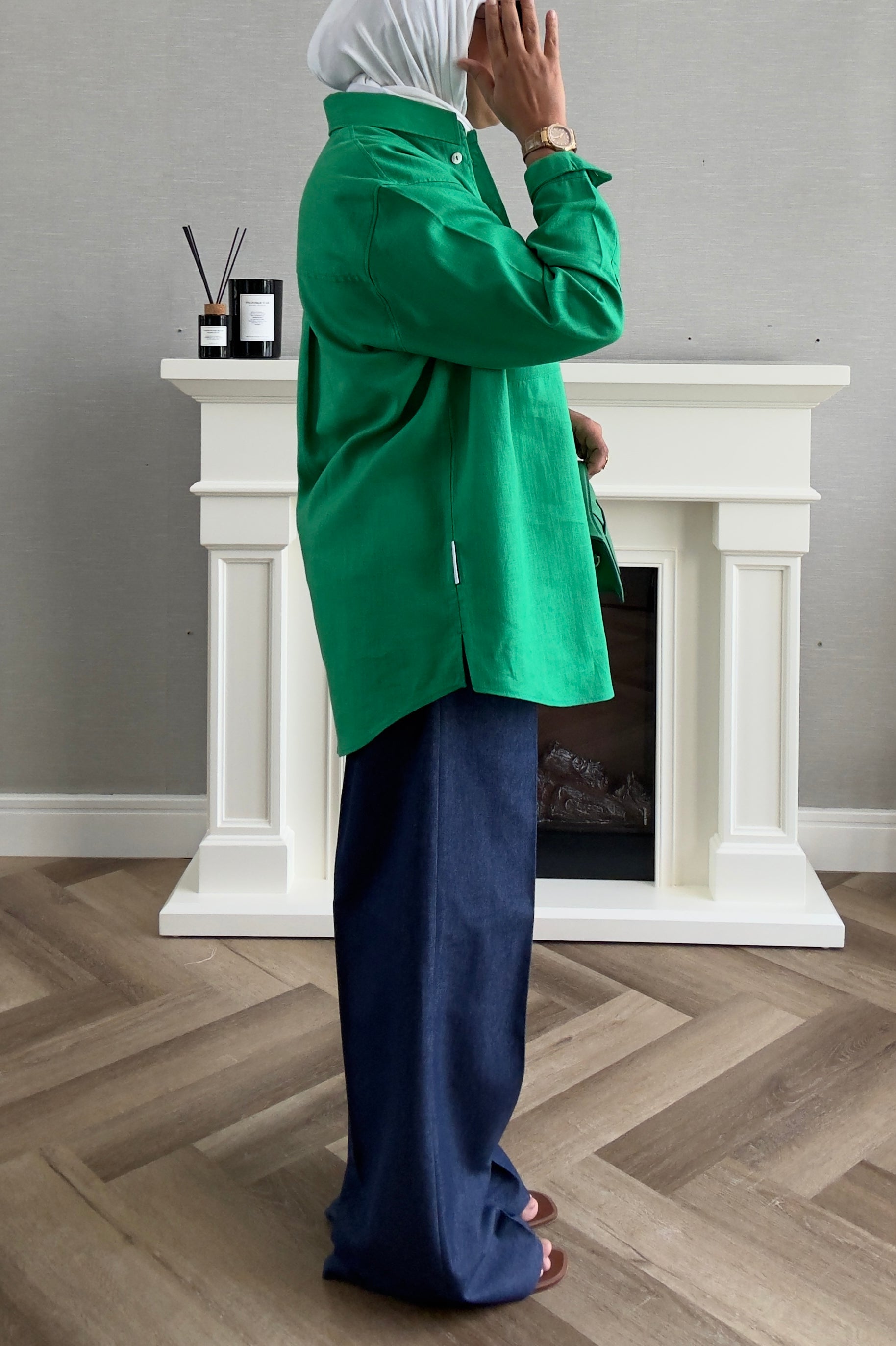 Linen Shirt - Green