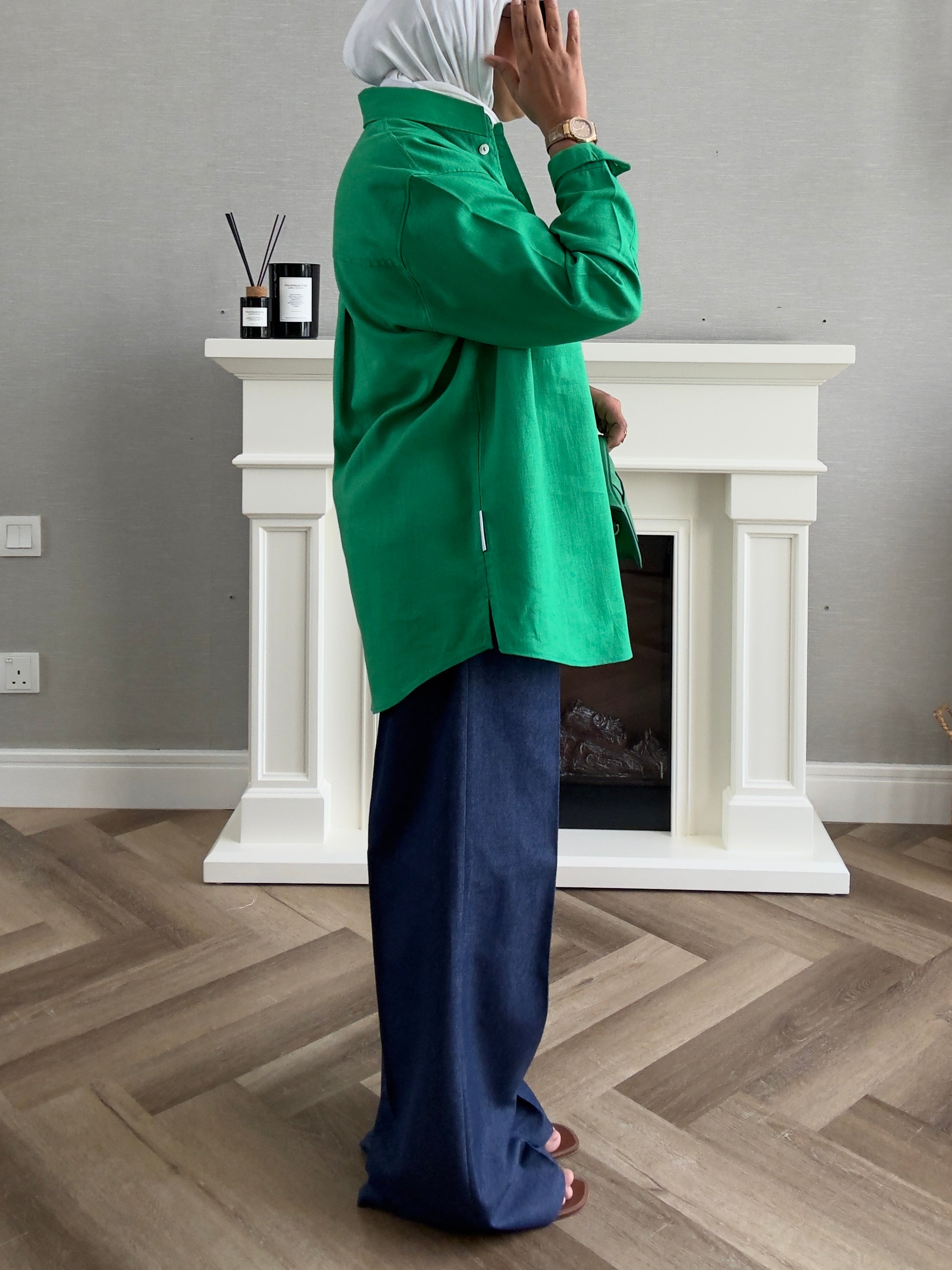 Linen Shirt - Green