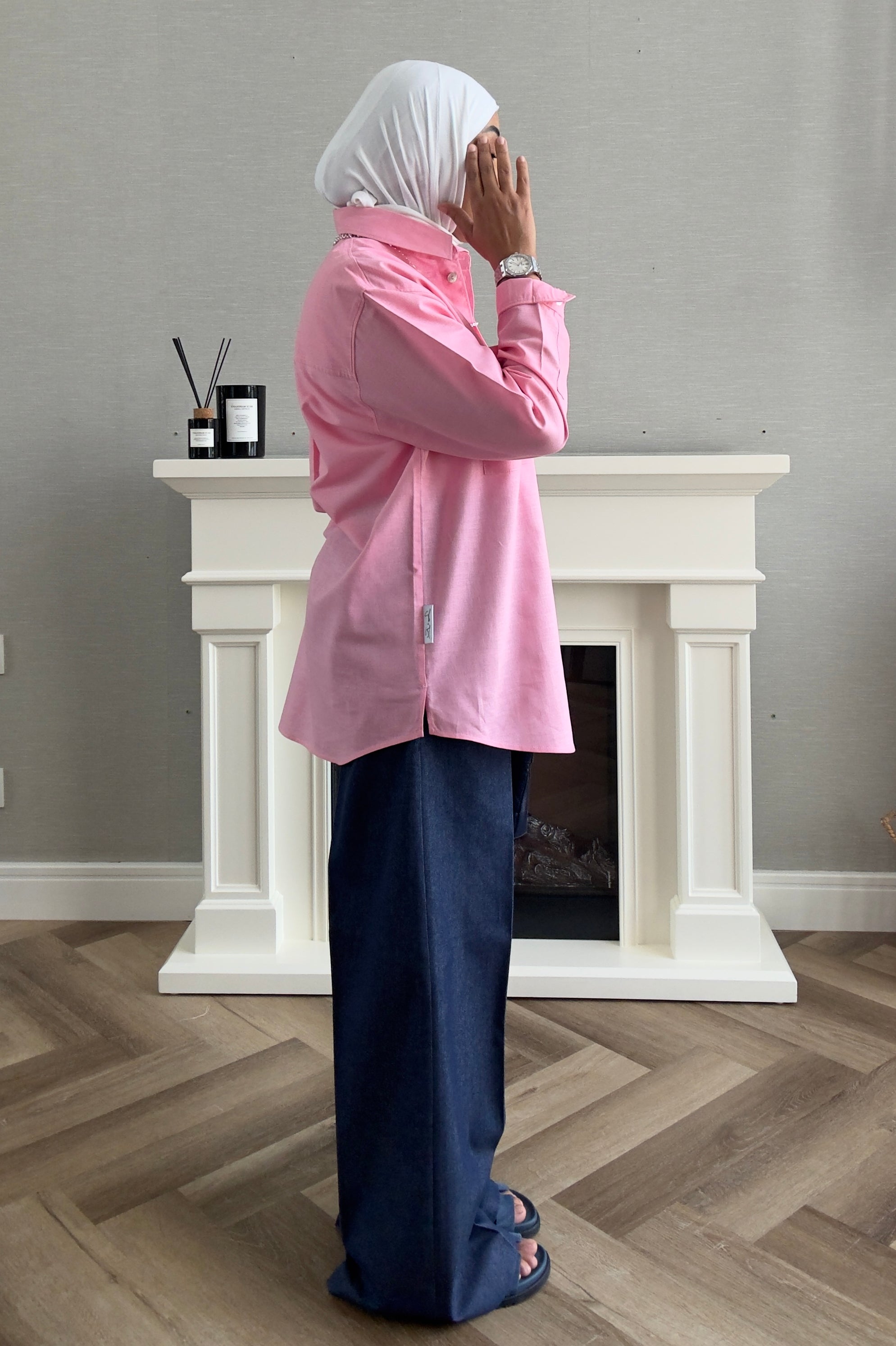 Linen Shirt - Pink