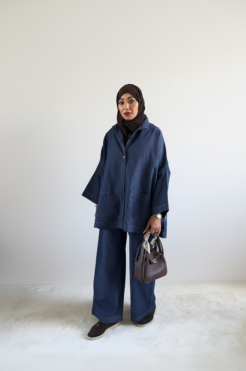Denim Oversized Set