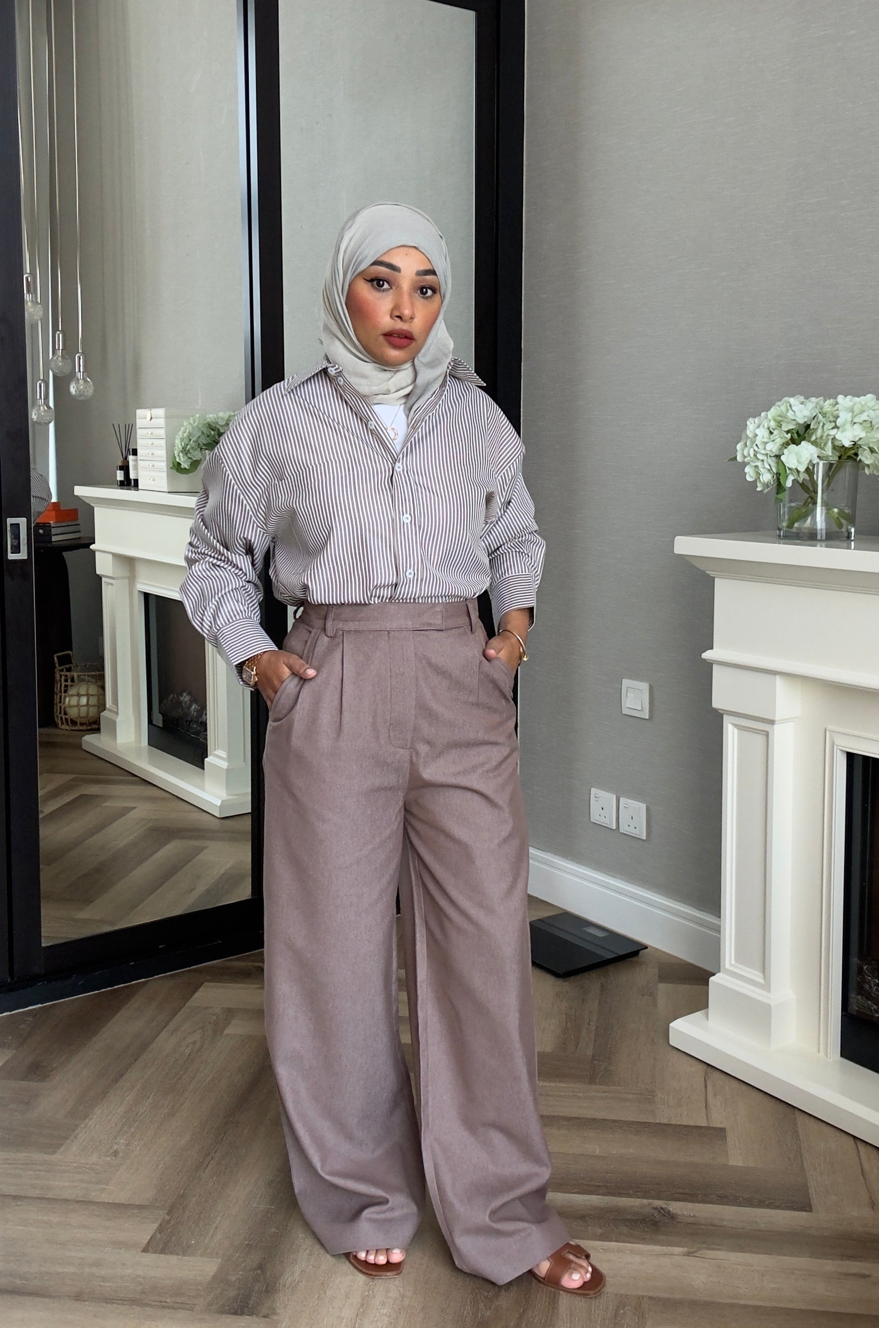Denim Pants - Brown
