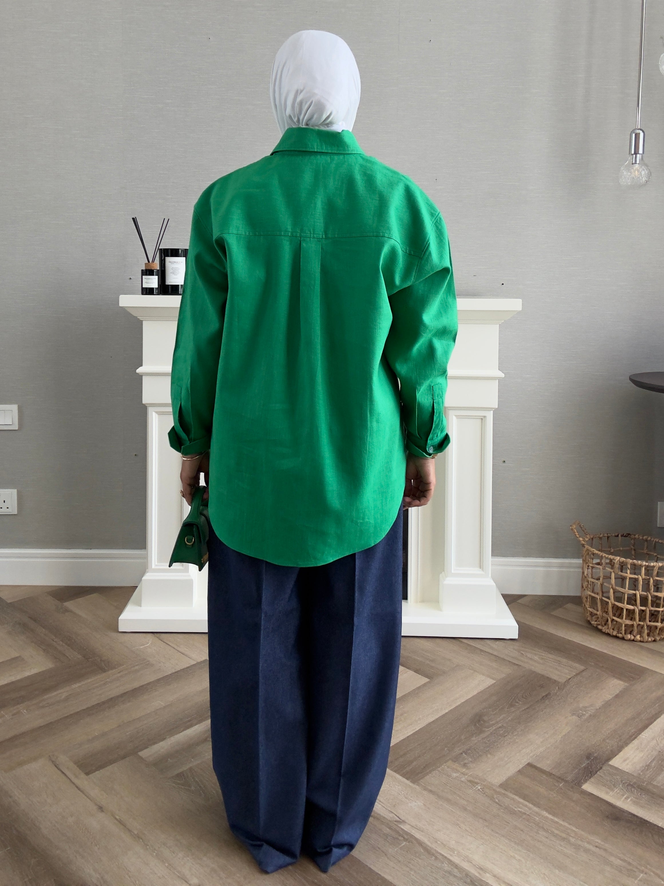 Linen Shirt - Green