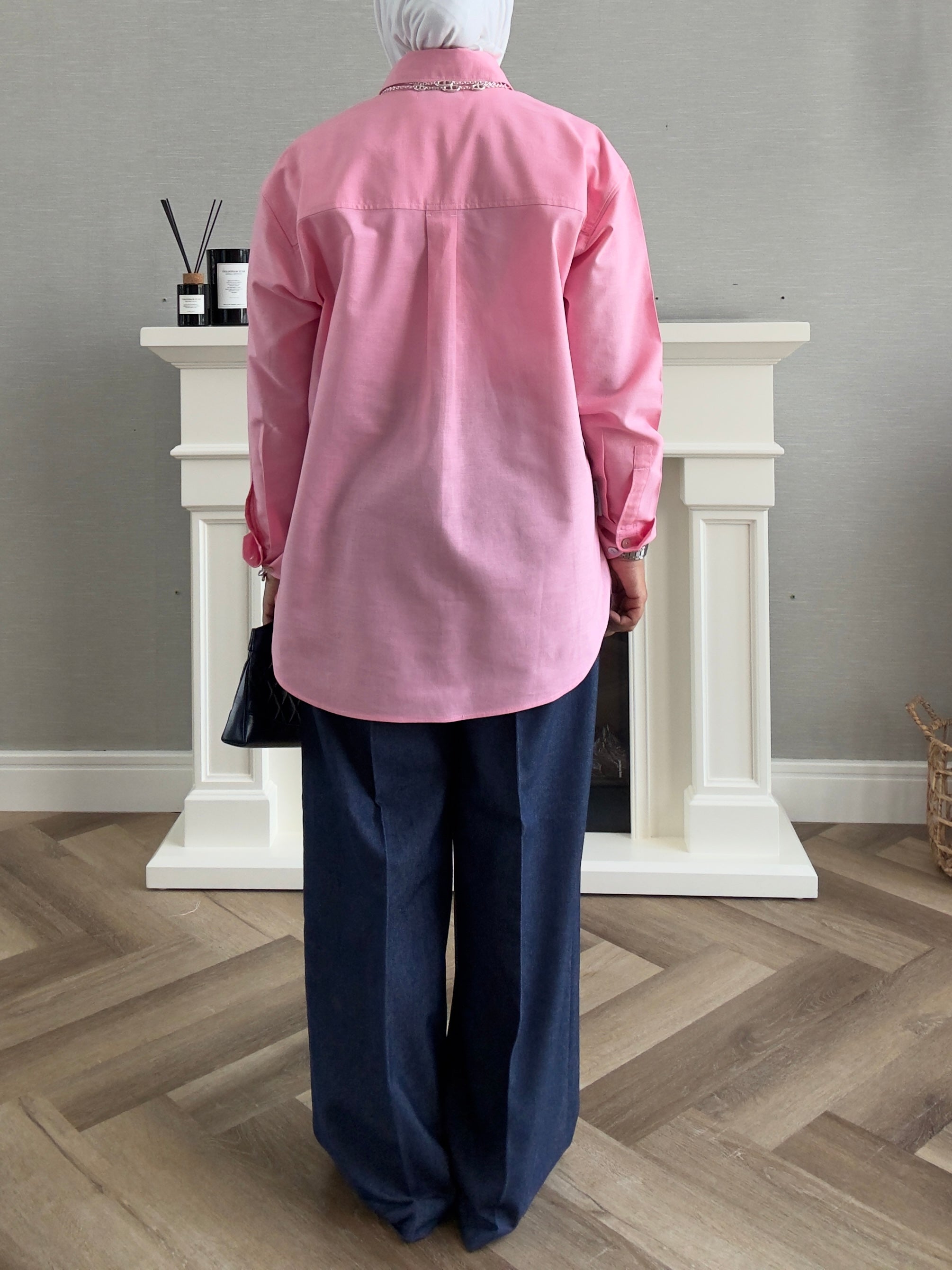 Linen Shirt - Pink