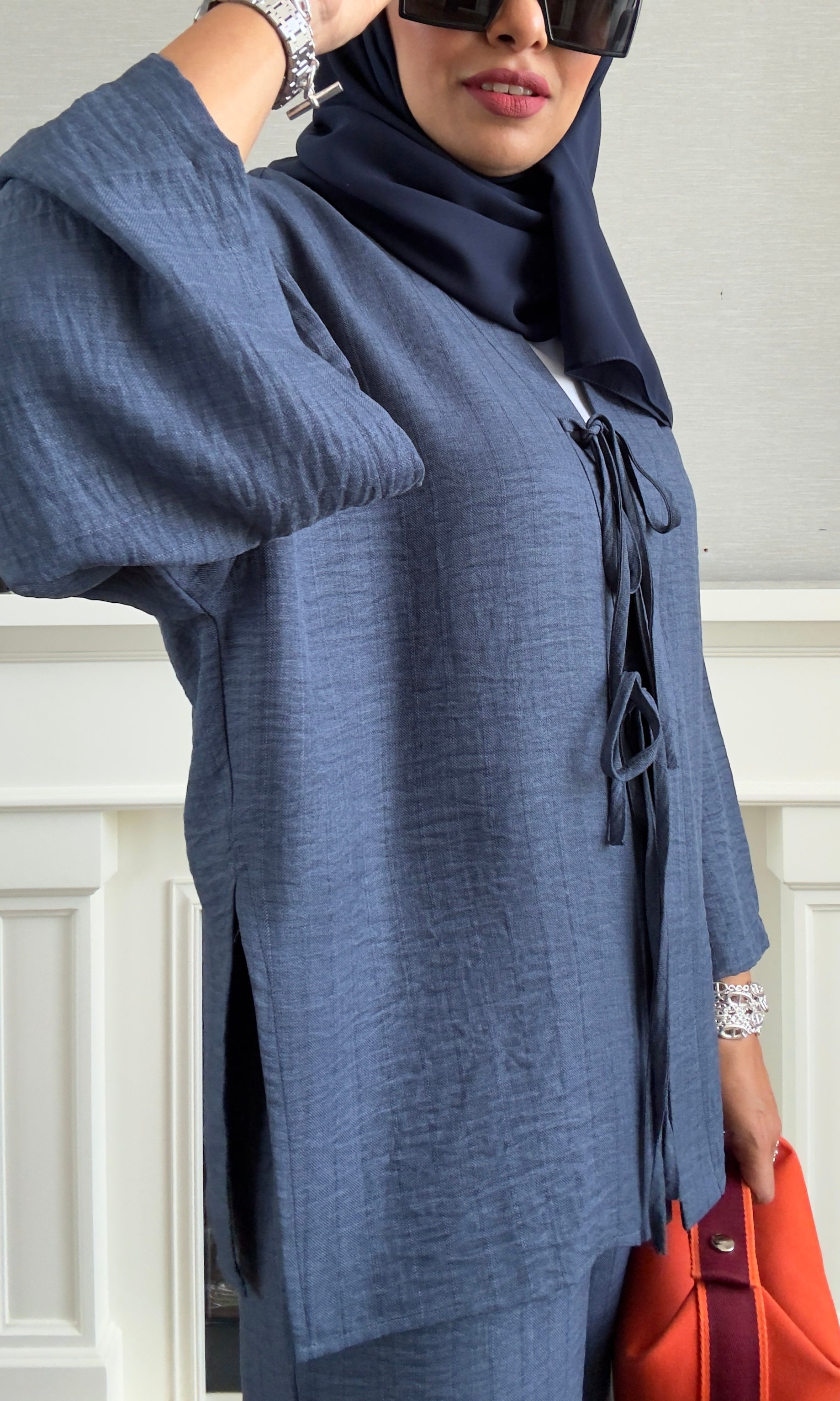 Bow Suit - Navy Blue