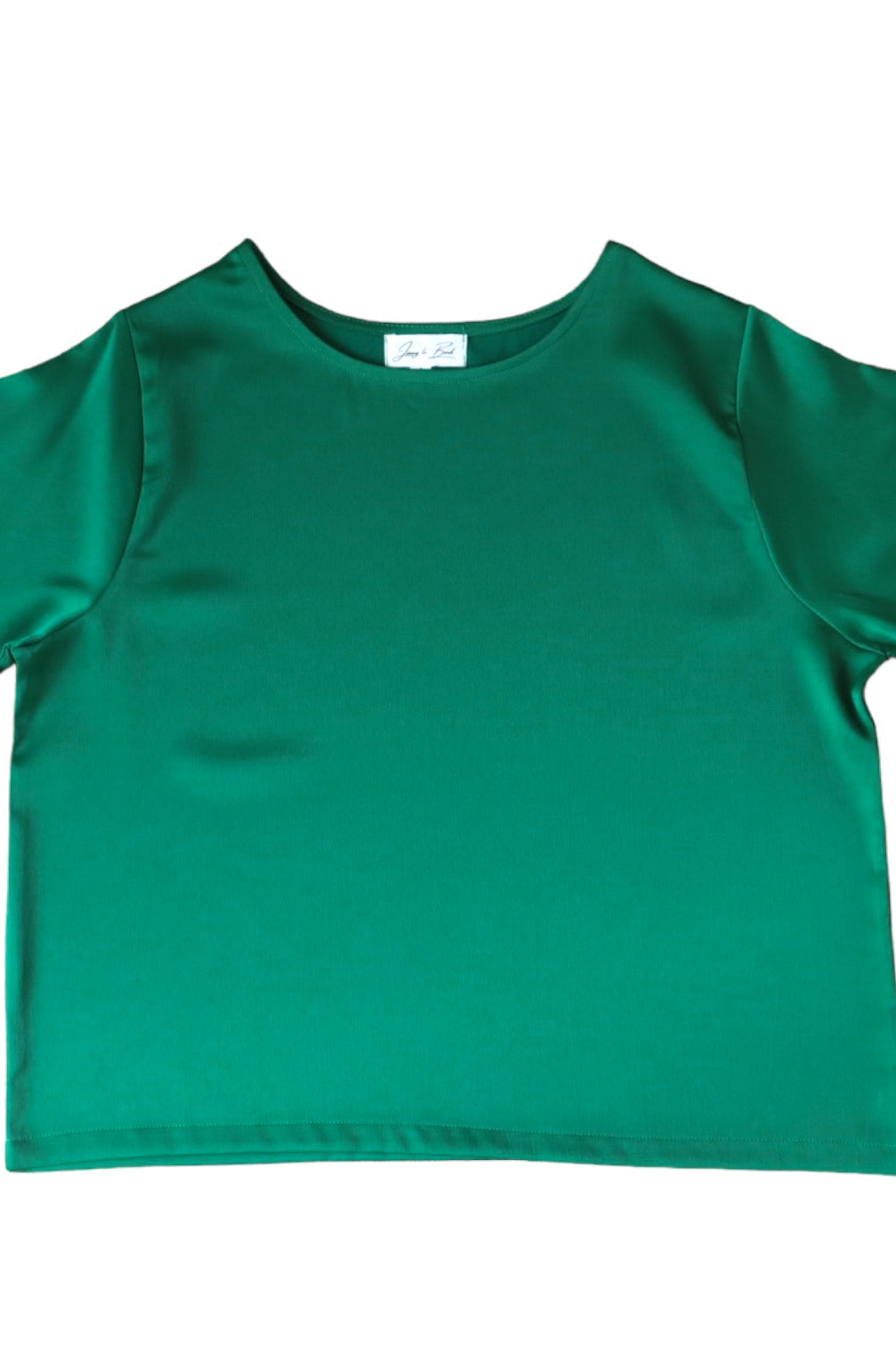 Basic Silk Top - Royal Green