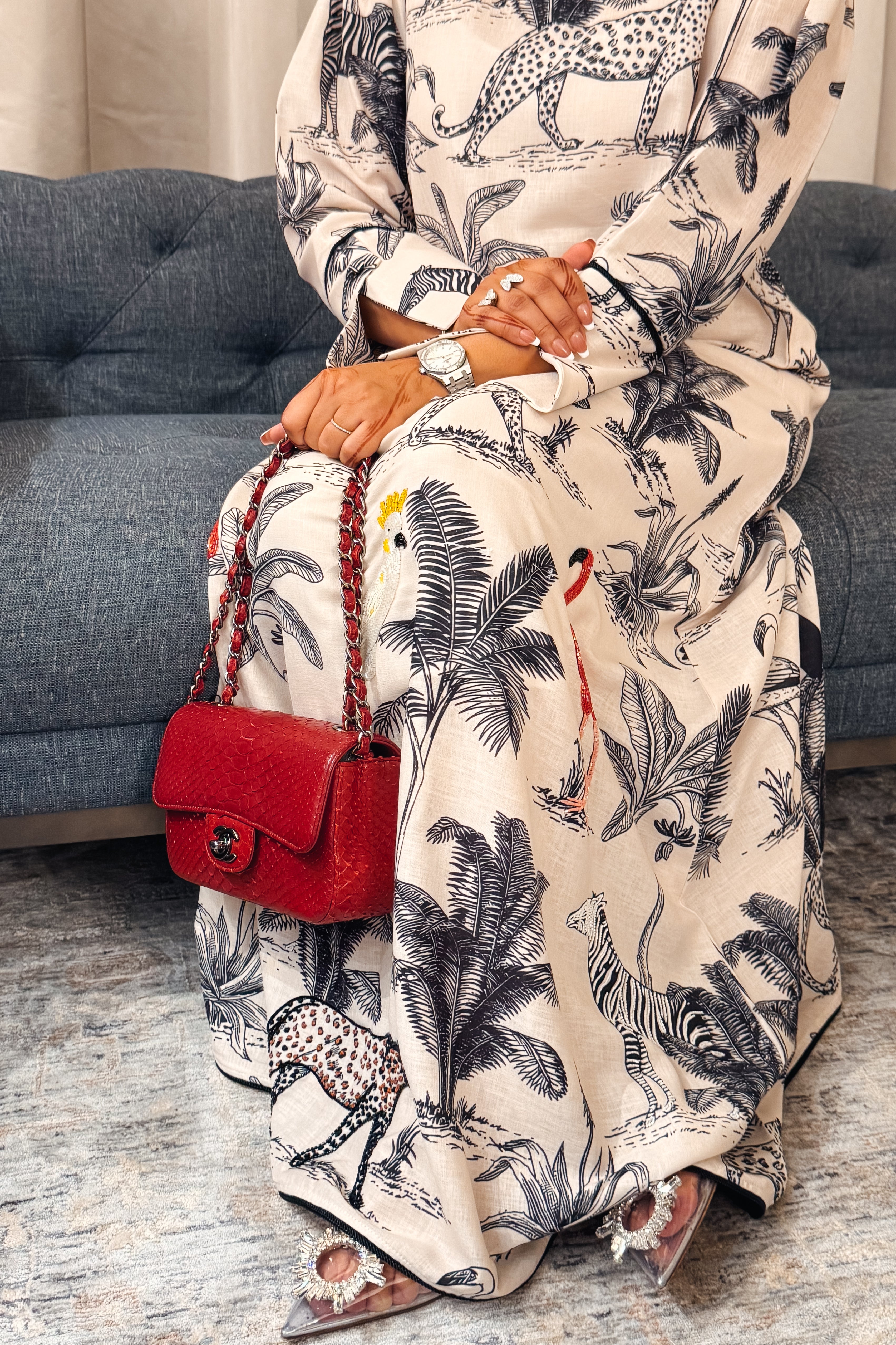 Ready - L73 Embroidery Jalabiya